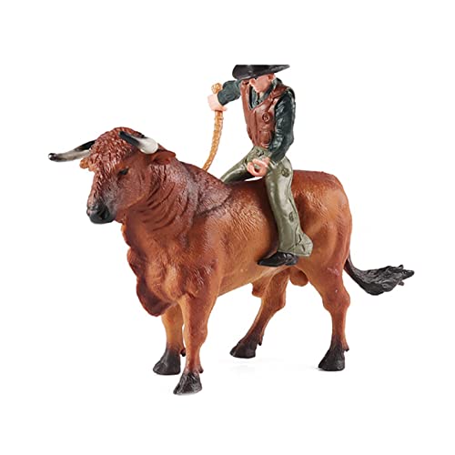 Kinderspielzeug Dekor Simulation Stierkampfanzug Modell Nordafrikanischer Bisonbändiger Ritter Ornamente Actionfigur Figur Lernspielzeug Realistische Tierfiguren Simuliertes Geflügel Actionfigur Hund von Huaqgu