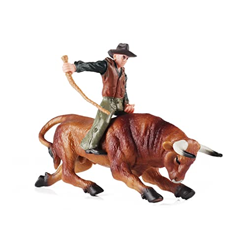 Kinderspielzeug Dekor Simulation Stierkampfanzug Modell Nordafrikanischer Bisonbändiger Ritter Ornamente Actionfigur Figur Lernspielzeug Realistische Tierfiguren Simuliertes Geflügel Actionfigur Hund von Huaqgu