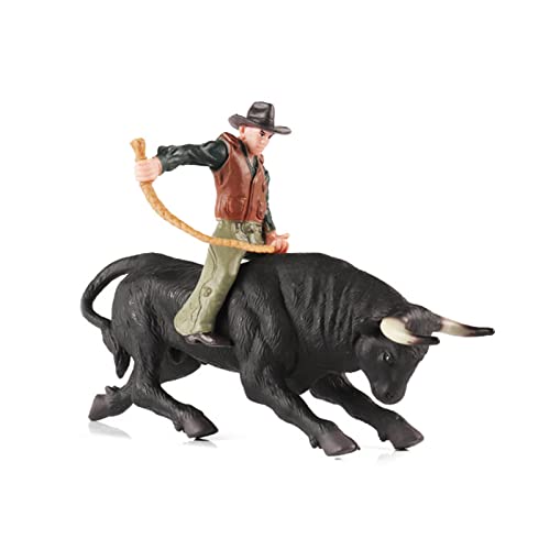 Kinderspielzeug Dekor Simulation Stierkampfanzug Modell Nordafrikanischer Bisonbändiger Ritter Ornamente Actionfigur Figur Lernspielzeug Realistische Tierfiguren Simuliertes Geflügel Actionfigur Hund von Huaqgu