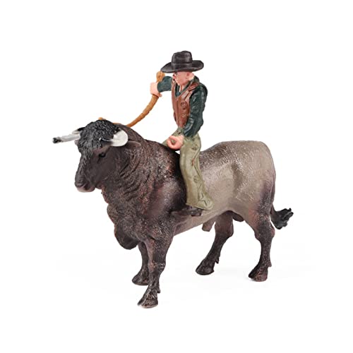 Kinderspielzeug Dekor Simulation Stierkampfanzug Modell Nordafrikanischer Bisonbändiger Ritter Ornamente Actionfigur Figur Lernspielzeug Realistische Tierfiguren Simuliertes Geflügel Actionfigur Hund von Huaqgu