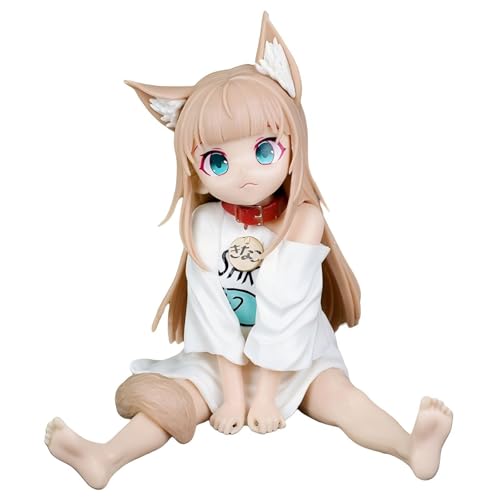 Huawealthy Anime-Figur aus Sojabohnenpulver, 13 cm, sitzende Haltung, abnehmbare Gesichtsveränderung, Anime-Figur für Schreibtisch und Raumdekoration und Sammlung von Huawealthy