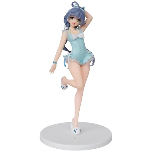 Huawealthy Luo Tianyi Anime-Figur, Bademode, Modellierung, Anime-Figur, stehende Haltung, 19,5 cm, Anime-Figur, Statue für Schlafzimmer, Arbeitszimmer, Auto-Dekoration von Huawealthy