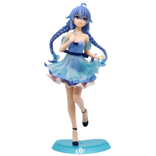 Huawealthy Roxy Migurdia Anime-Figur, Blumenfeen-Stil, doppelt gebratener Teig, Zopfmodellierung, 20 cm, stehende Haltung, Anime-Figur für Schreibtisch und Raumdekoration und Sammlung von Huawealthy