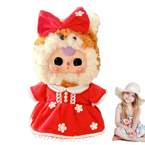 Huayeex 20 cm Plüschpuppenkleidung, Cartoon-Puppenzubehör Kleidung, Plüschpuppenkleidungsset, Weihnachtsthema-Kleidung für weiche Plüschpuppen, Dress-up-Kostüm-Outfits von Huayeex