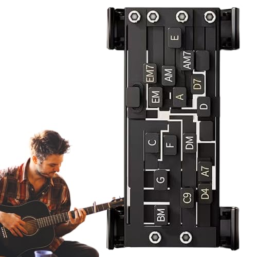 Huayeex Gitarren Griffbrett Trainer,Lernhilfe Zubehör für Gitarre | Akkord Drücker Tool Übungsgerät Für Erwachsene Kinder Anfänger Huayeex Gitarren Griffbrett Trainer,Lernhilfe Zubehör für Gitarre | Akkord Drücker Tool Übungsgerät Für Erwachsene Kinder Anfänger von Huayeex