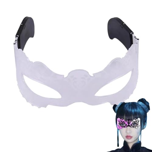 Huayeex LED-Visier-Brille, futuristische Technologie, LED-Brille mit 7 Farblichtern, LED-Partybrille, Cosplay-Brille, Punk-Visierbrille für Halloween von Huayeex