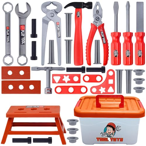 Huayeex Spielzeug Werkzeug Set | Spielzeug Schraubendreher Set Für Kinder,39-teiliges realistisches Spiel und Rollenspiel für und Mädchen im Alter von 3 bis 7 Jahren Huayeex Spielzeug Werkzeug Set | Spielzeug Schraubendreher Set Für Kinder,39-teiliges realistisches Spiel und Rollenspiel für und Mädchen im Alter von 3 bis 7 Jahren von Huayeex