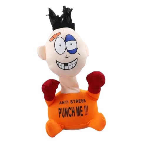 Schlag Mich Schreiende Puppen, Zappelpuppen, Anti Stress Stoffpuppe, Lustiges Stoffpuppe Puppenspielzeug Fidget Toys Mit Saugnapfbasis, Zappelpuppenspielzeug, Geschenk Für Jungens Und Mädchen von Huayeex