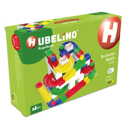 Hubelino 420480 Baukasten basis Kugelbahn, Multicolour, ys/m von Hubelino