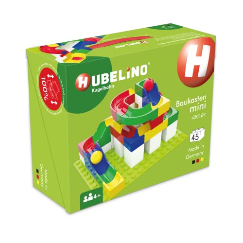 Hubelino 420169 Baukasten mini (45-teilig) Kugelbahn, kompatibel von Hubelino