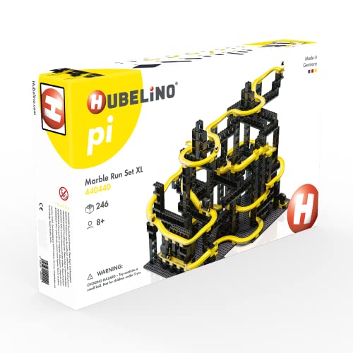 Hubelino pi 440440 Kugelbahn Set XL (246 Teile), Kompatibel von Hubelino