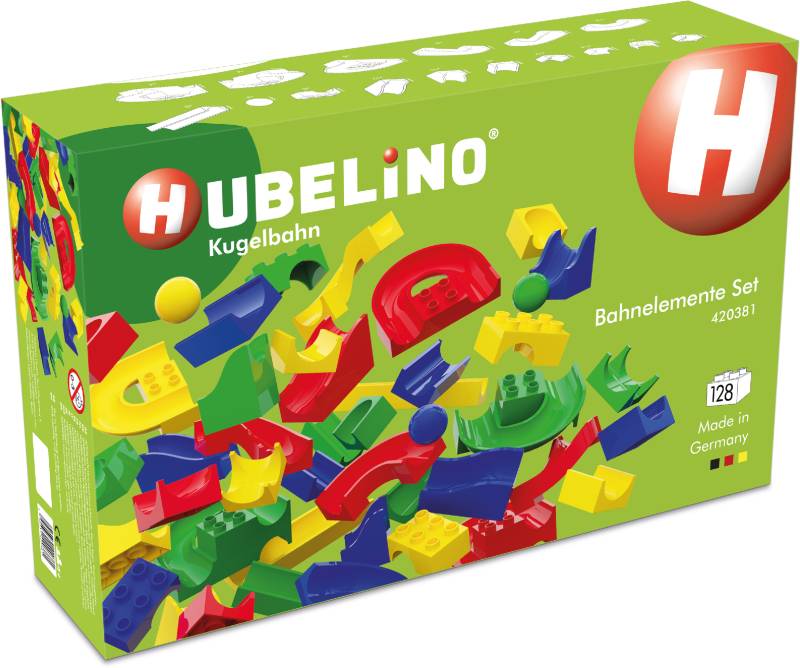 Hubelino Kugelbahnelemente Set 128 Teile von Hubelino