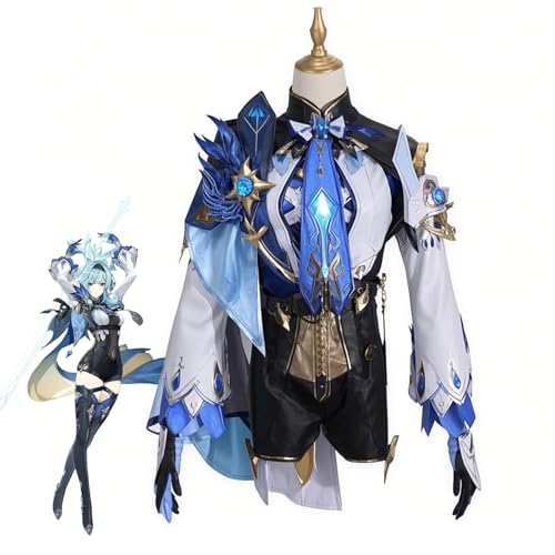 Hubool Genshin Impact Eula Cosplay-Kostüm – Lawrence Noble Komplettes Set Outfit für Damen, Anime- und Gaming-Fans (Größe S) von Hubool