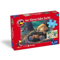 Huch Verlag - Der-kleine-Rabe-Socke-Puzzle 2 x 24 Teile von HUCH!