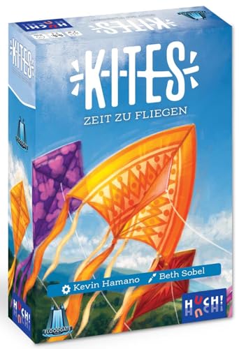 HUCH! | Kites | Zeit zu Fliegen! | kooperatives Familienspiel | schnelles und lustiges Gesellschaftsspiel | Spiele die richtige Karte und drehe die Sanduhren rechtzeitig | Für 2-6 Spieler ab 8 Jahren von HUCH!