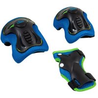 Hudora Protektorenset Kids Biomechanisch blau/schwarz Größe S von Hudora