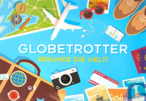 Globetrotter. Reisespiel: Erkunde die Welt, Teal/Turquoise Green von Hueber