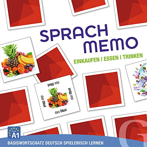 Hueber Verlag GmbH SPRACHMEMO Einkaufen, Essen, Trinken: Basiswortschatz Deutsch spielerisch Lernen. Sprachspiel von Hueber