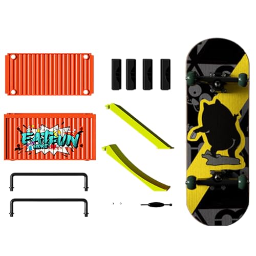 Huehkir Finger Scooter Set, Fingerskateboards, Winziger Trick-Scooter, Spielzeug-Finger-Skateboard-Griffbretter, Lustiges interaktives Fingertraining für Finger-Agilität, Kinderspielzeug, B von Huehkir