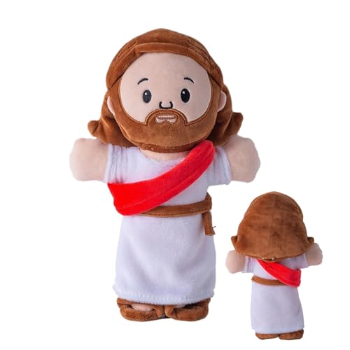 Huehkir Jesus Plüschfigur, 15x10x25cm Lächelndes Jesus Plush, Jesus Plush Puppe, Jesus Christus Plüschtier, My Friend Jesus Plush, Christus Religiöser Retter Jesus Plüsch Puppe von Huehkir