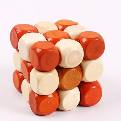 Holz Kong Ming Lock Lu Ban Lock IQ Gehirn Teaser Pädagogisches Spielzeug Montessori 3D Puzzles Spiel Entsperren Spielzeug für Erwachsene Kinder von HugMiu