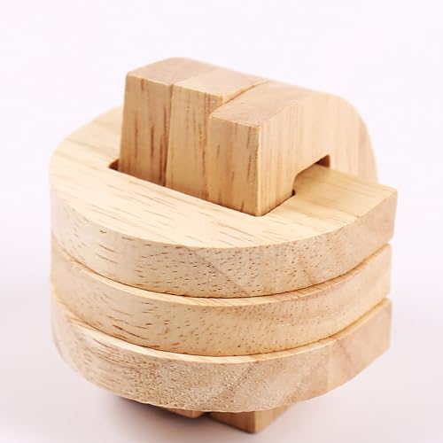 Holz Kong Ming Lock Lu Ban Lock IQ Gehirn Teaser Pädagogisches Spielzeug Montessori 3D Puzzles Spiel Entsperren Spielzeug für Erwachsene Kinder von HugMiu