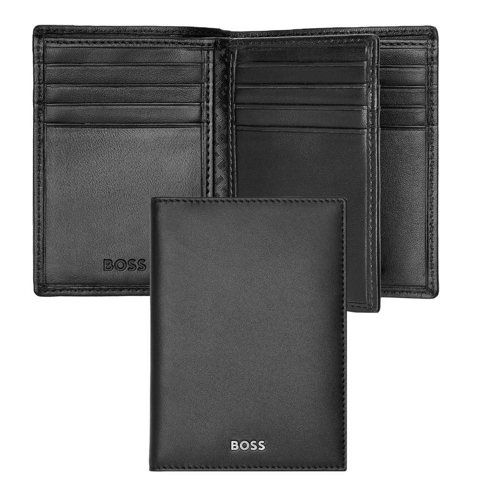 BOSS Kartenetui Classic Smooth Trifold 16cc Schwarz von Hugo Boss