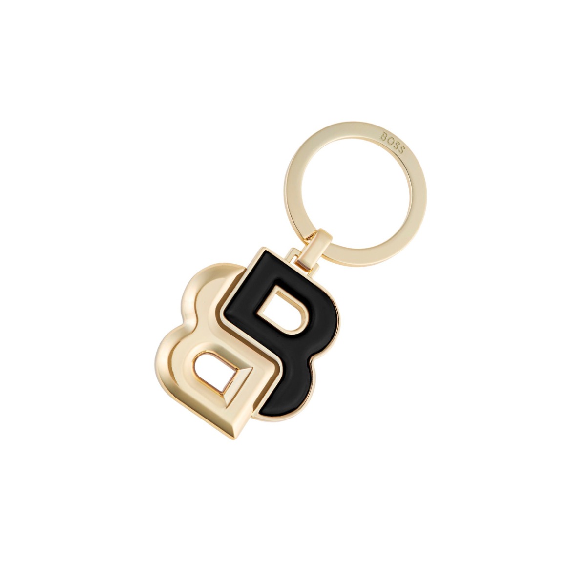 BOSS Schlüsselanhänger Double B Schwarz/Gold BOSS Schlüsselanhänger Double B Schwarz/Gold von Hugo Boss
