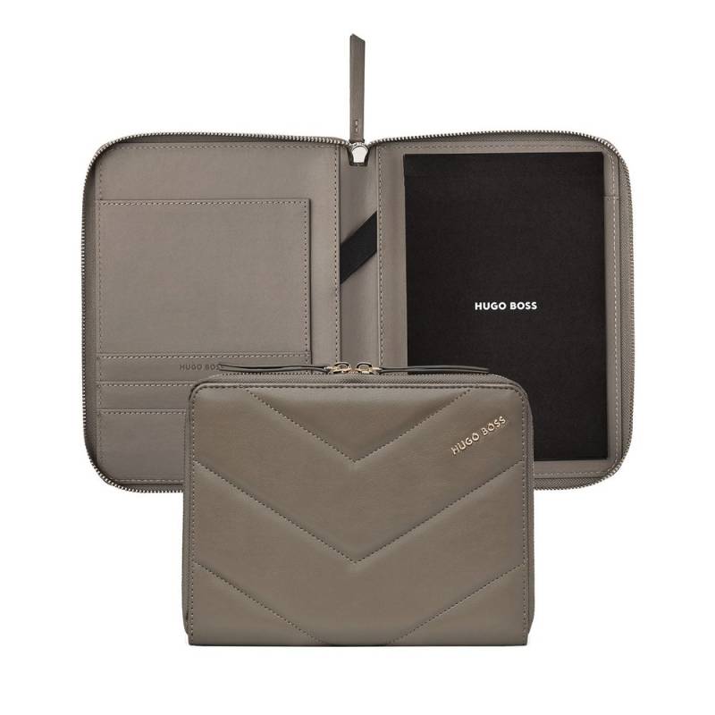 Hugo Boss Schreibmappe Triga A5 Taupe von Hugo Boss