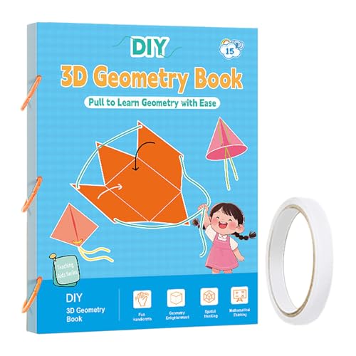 3D-Geometrie-Lernbuch Mit Zugschnur – Geometrie Für Anfänger Mit Geometrischen Modellen Für 9, 12 Und 15 Körper, Geflochtenem Seildesign, Volumen- Und Oberflächenformeln Für Kinder Von 5 Bis 12 3D-Geometrie-Lernbuch Mit Zugschnur – Geometrie Für Anfänger Mit Geometrischen Modellen Für 9, 12 Und 15 Körper, Geflochtenem Seildesign, Volumen- Und Oberflächenformeln Für Kinder Von 5 Bis 12 von Hugsweet