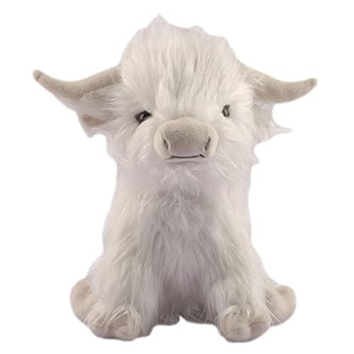 Highland Cow Stofftier Highland Cattle Plüschtier Highland Cow Gefüllte Stofftiere Cartoon Bull Tier für Mädchen Kinder von Hugsweet