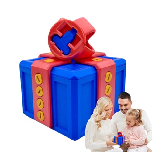 Hugsweet -gedruckte Spielzeug-Puzzle-Box, nervige Geschenkbox, Streich-Schrauben-Box, Neuheit-Desktop-Box, Ornamente, kreative Souvenirs, Gag-Witz-Spielzeug von Hugsweet