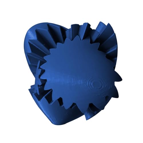 Hugsweet 3D-gedrucktes Zappelspielzeug,3D-gedrucktes Zahnrad-Zappelspielzeug,Herzförmiges 3D-gedrucktes Getriebeball-Spielzeug mit rotierendem Getriebe - Kreatives Ball Fidget Gear Gear Ball Fidget von Hugsweet