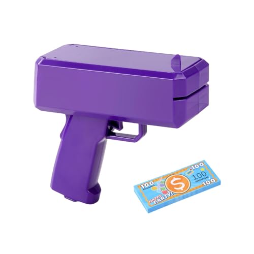 Hugsweet Cash Cannon, Money Shooter-Maschine - Geldspray-Shooter - Handheld-Geldkanone, Geldscheinspray lässt es regnen, Spielzeug-Shooter, echt aussehender Geld-Shooter für Filme von Hugsweet