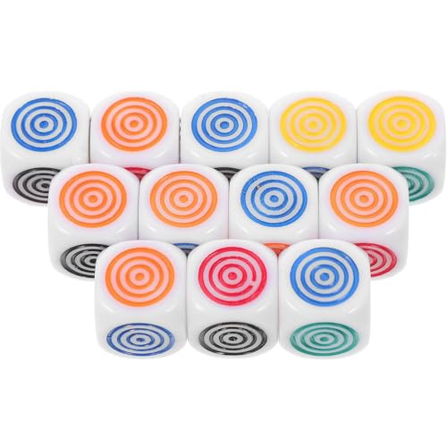Hugsweet Farblehrwürfel, Lernwürfel, Bunte runde Kreiswürfel-Lehrwürfel, Verbessern Sie die Farberkennung, 12 Lernspielzeuge für Unterhaltung und Bildung von Hugsweet