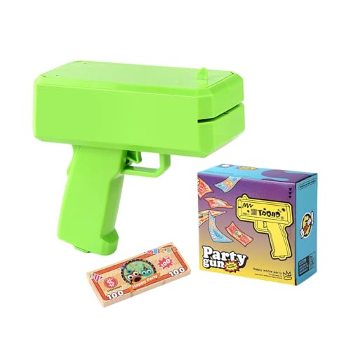 Hugsweet Geld-Shooter-Maschine, Handheld-Spray-Bargeld,Geldspray-Shooter | Handheld-Geldkanone, Geldscheinspray lässt es regnen, Spielzeug-Shooter, echt aussehender Geld-Shooter für Filme von Hugsweet