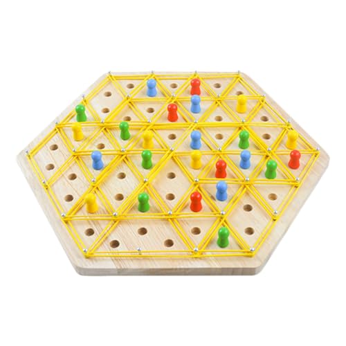 Hugsweet Kettendreieck-Schachspiel, Kettendreieck-Schachbrettspiel - Interaktives Dreieck-Strategie-Puzzlespiel | Multiplayer-Puzzlespiele, Familienspiel zur Gebietseroberung für Kinder und Erwachsene von Hugsweet