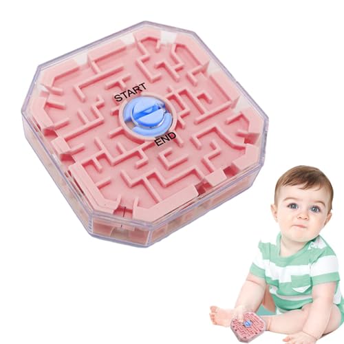 Hugsweet Labyrinth -Abenteuerspiel, Labyrinth Maze Game | 3D Marmor Labyrinthentwicklungsspielzeug - Klassische Heimreise, Ball im Puzzle hilft, Stress zu reduzieren, Gedankenrätsel für Kinderalter, von Hugsweet