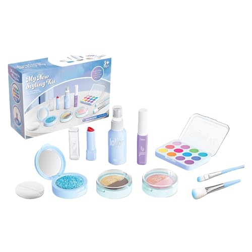 Hugsweet Make-up Spielen, Make-up vortäuschen - 10-teiliges Make-up-Rollenspielset - Kinder-Make-up-Set zum Rollenspiel für kleine Mädchen, Fake-Spielzeug-Make-up-Set für Kindermädchen von Hugsweet