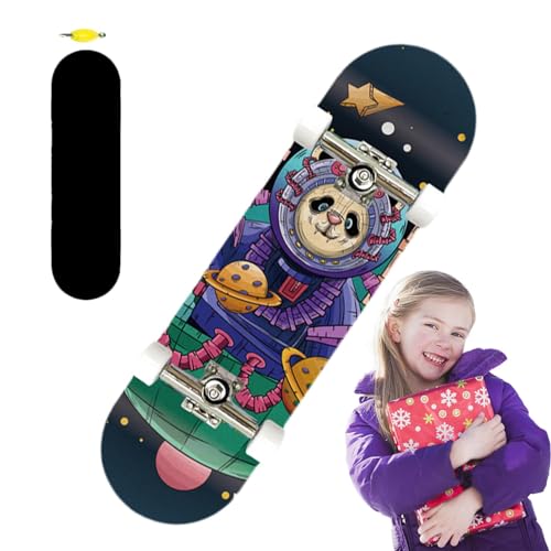 Hugsweet -Skateboards für Finger, Fingerspielzeug-Skateboards | Cartoon-Holz-Finger-Skateboard - Kleines Fingerbrett-Spielzeug, buntes Finger-Skateboard für Kinder ab 6 Jahren von Hugsweet