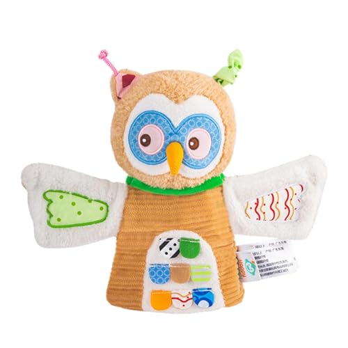 Hugsweet Plüsch tierische Handpuppen, Handpuppentiere, Puppet -Set, Ausgestopfte Tiere und kuschelige Spielzeuge, Puppenspiel realistisch, helle Farbe für Auto, Couch, Bett von Hugsweet