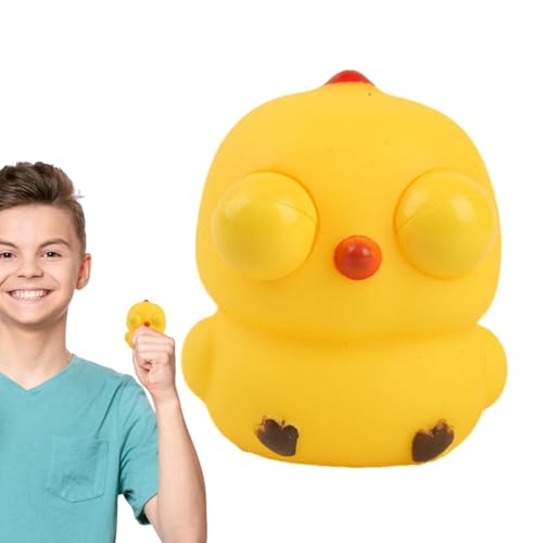 Hugsweet Squeezy Animal Toy mit Pop -Out -Augen, Animal Squeeze -Spielzeug - Cartoon Eye Poping Fidget Toy | Lustige Zappelgeräte Stress Relief Soft Stretch Ball für Party Gefälligkeiten von Hugsweet