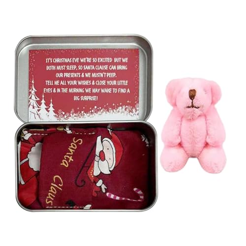 Hugsweet -Stoffbär in Einer Dose,Weihnachten Bär in Box Stofftier Bär | Stoffbär als Geburtstagsgeschenk oder Babyparty von Hugsweet