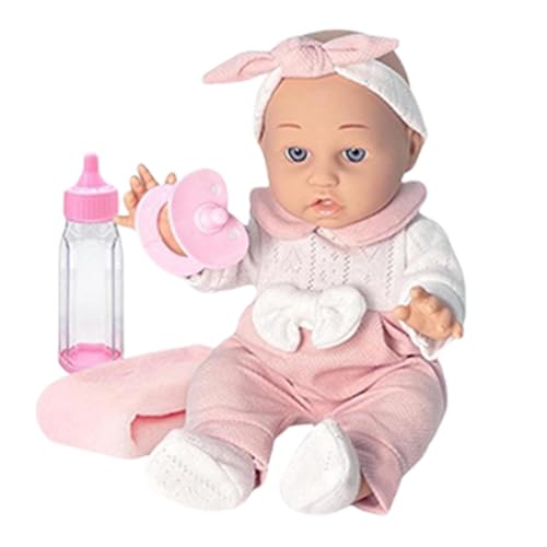Hugsweet Wiedergeborene Puppe, wiedergeborene Babys - Wiedergeborene Babypuppe,12-Zoll wiedergeborene Kleinkindpuppen mit Kleidung, Flasche und Schnuller, handgefertigte Kleinkindpuppe von Hugsweet