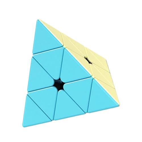 Hugsweet Zauberwürfel Pyramide, 3x3x3 Dreieck Pyramide Speed Zauberwürfel, Macaron Dreieck Zauberwürfel Puzzle Spielzeug, Spannender Pyraminx Brainteaser Für Kinder Und Erwachsene, 3D Puzzle Spiele von Hugsweet