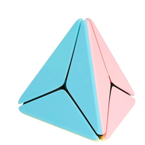 Zauberwürfel Pyramide, Dreieck Pyramide Speed Zauberwürfel, 3x3x3 Macaron Dreieck Zauberwürfel Puzzle Spielzeug, Spannender Pyraminx Brainteaser Für Kinder Und Erwachsene, 3D Puzzle Spiele von Hugsweet