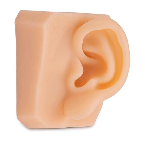 1 Stück lebensgroße Ohrnachbildung der Gesichtszüge ist EIN weiches Silikonmodell for Üben der Naht(Left Ear) von Huhpa