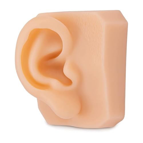 1 Stück lebensgroße Ohrnachbildung der Gesichtszüge ist EIN weiches Silikonmodell for Üben der Naht(Right Ear) von Huhpa