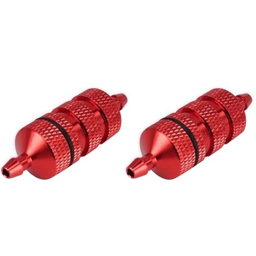 Huhudyy 2X Aluminiuml Egierung Kraftstoff Filter Nitro Motor Teile 80118 Kraftstoff Tank Teile für 1/8 RC Modell Auto Redcat,A von Huhudyy