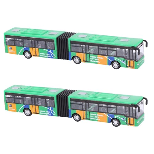 Huhudyy 2X Kinder Diecast Model Vehicle Bus Auto Spielzeug Kleines Baby ZurüCkziehen Spielzeug GrüN von Huhudyy